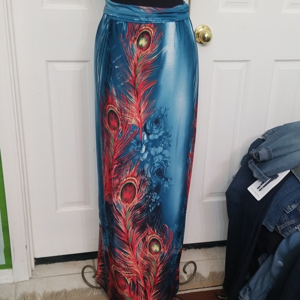 Boho silky skirt